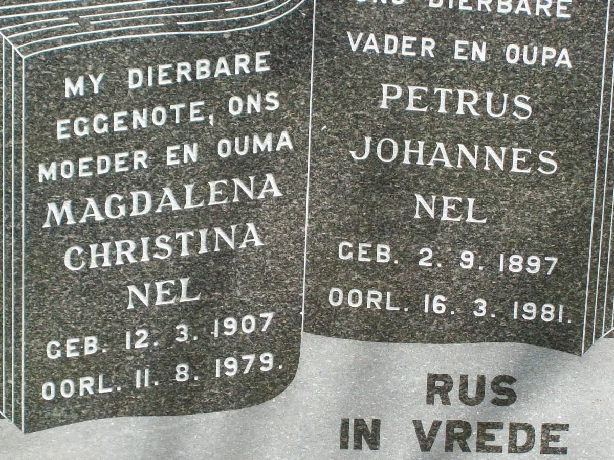 NEL Petrus Johannes 1897-1981 &amp; Magdalena Christina 1907-1979