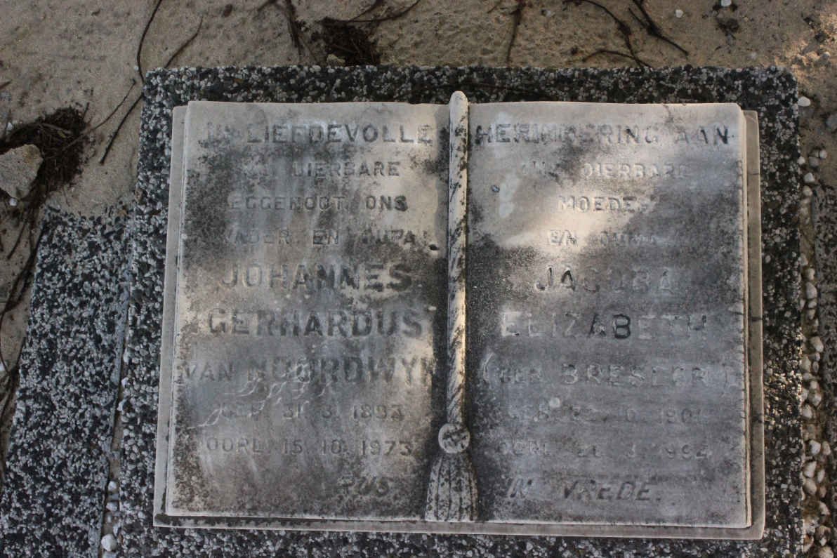 NOORDWYK Johannes Gerhardus, van 1892-1973 &amp; Jacoba Elizabeth BRESLER 1904-1985