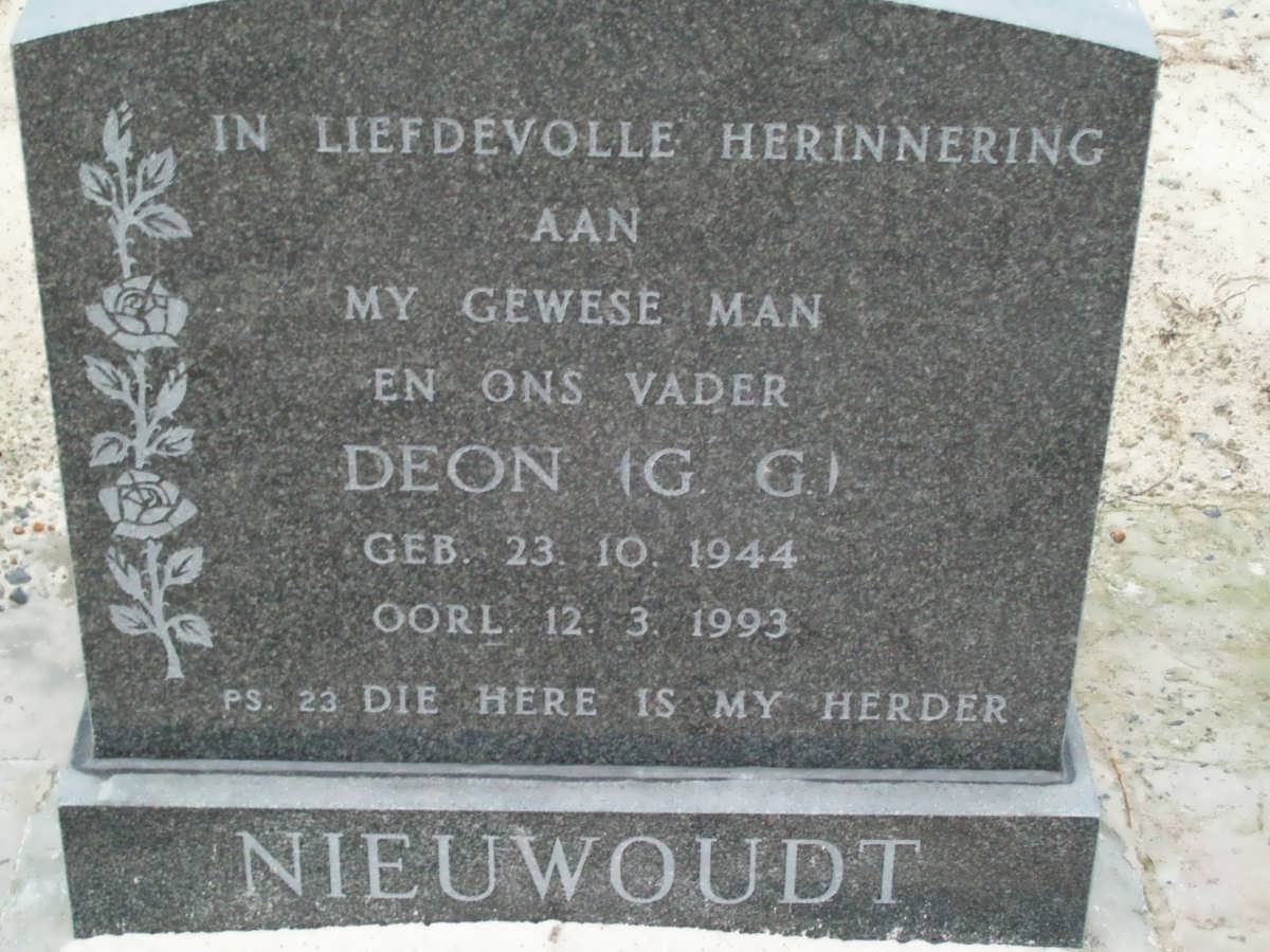 NIEUWOUDT G.G. 1944-1993