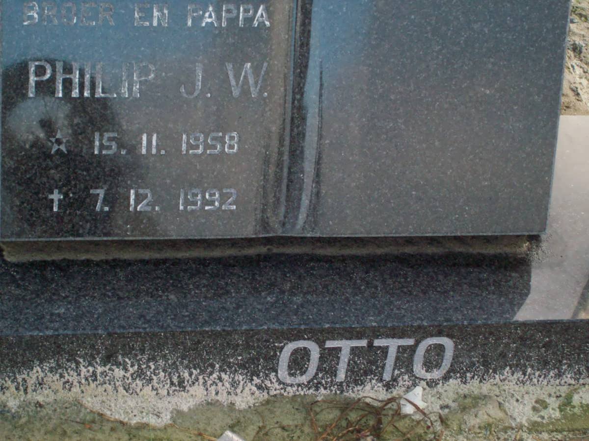 OTTO Phillip J.W. 1958-1992