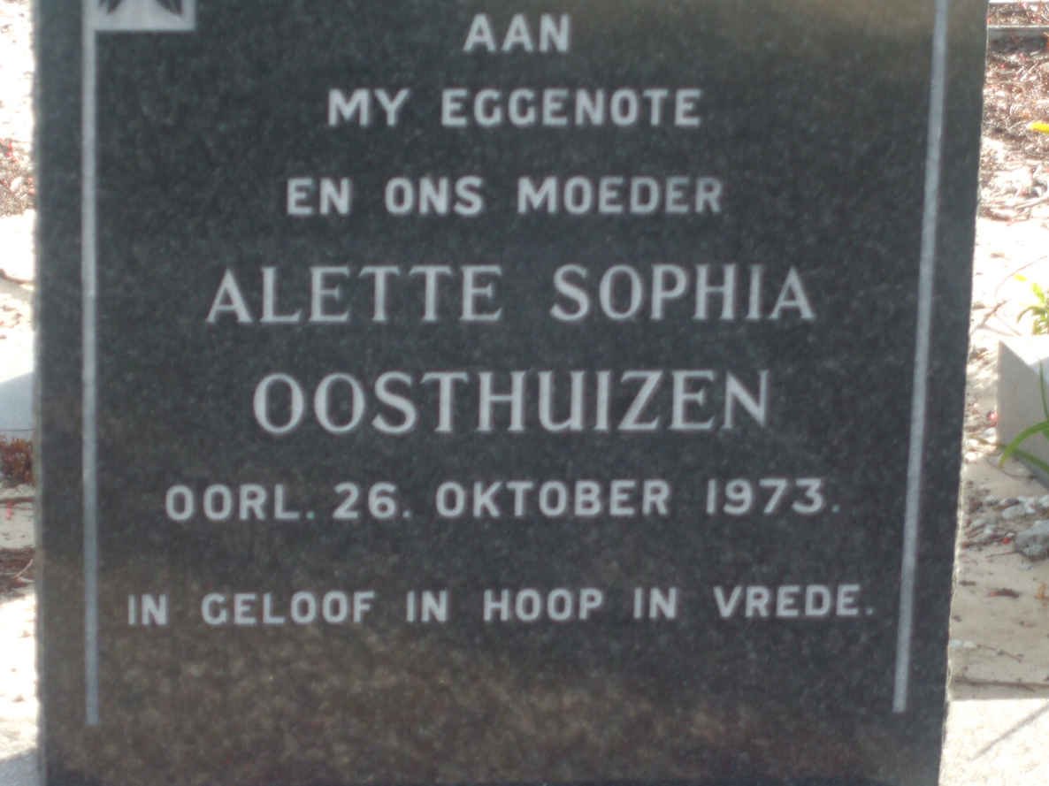 OOSTHUIZEN Aletta Sophia -1973