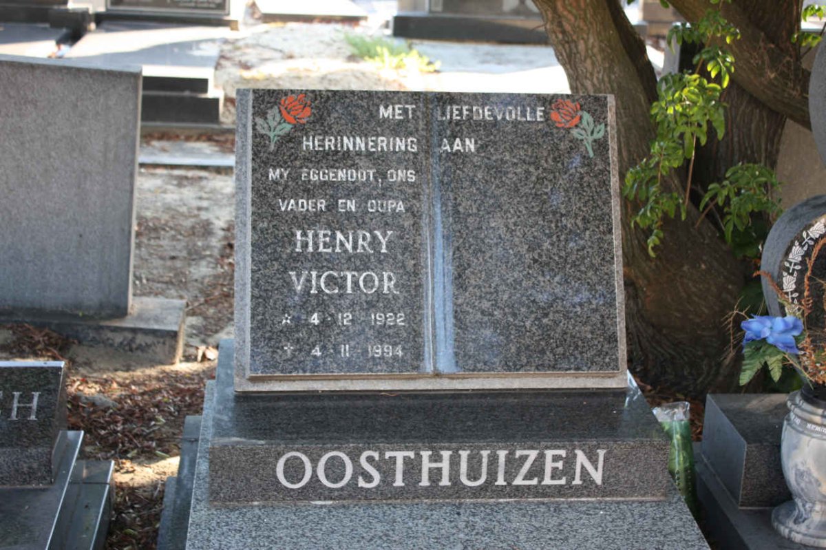 OOSTHUIZEN Henry Victor 1922-1994