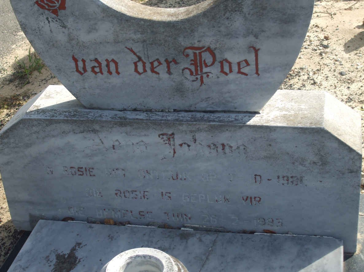 POEL Arno Johann, van der 1931-1933