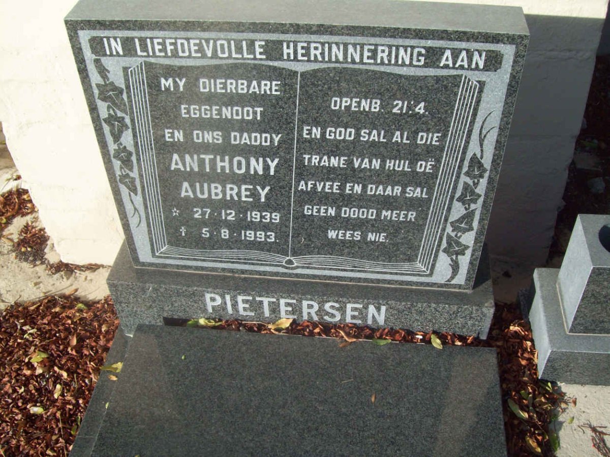 PIETERSEN Anthony Aubrey 1939-1993