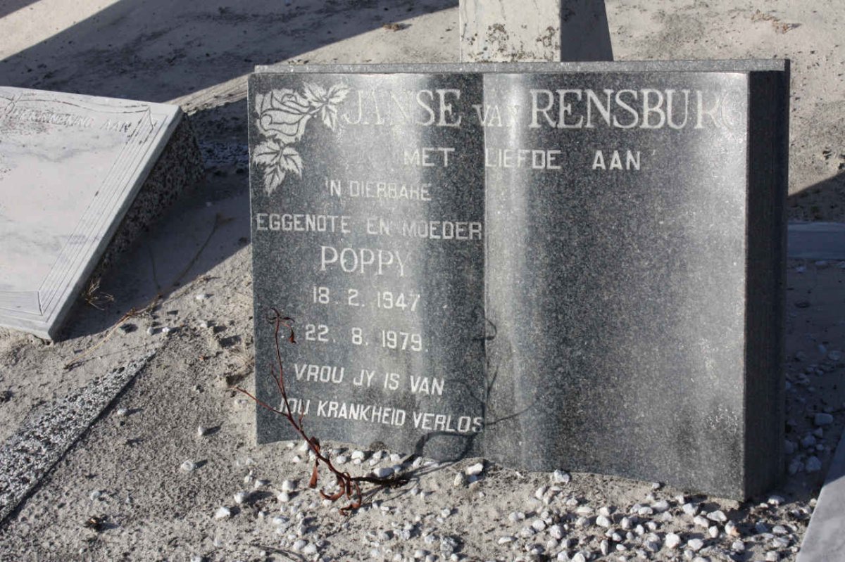 RENSBURG Poppy, Janse van 1947-1979