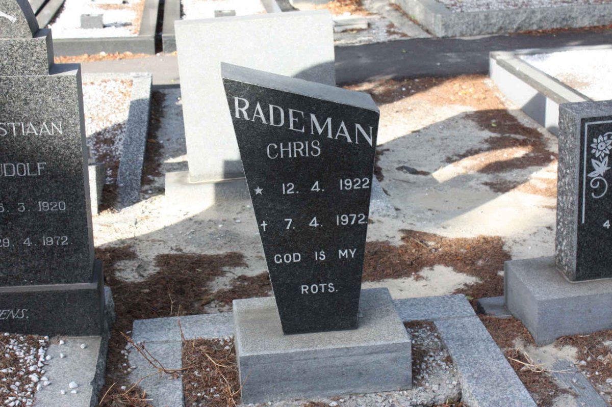 RADEMAN Chris 1922-1972