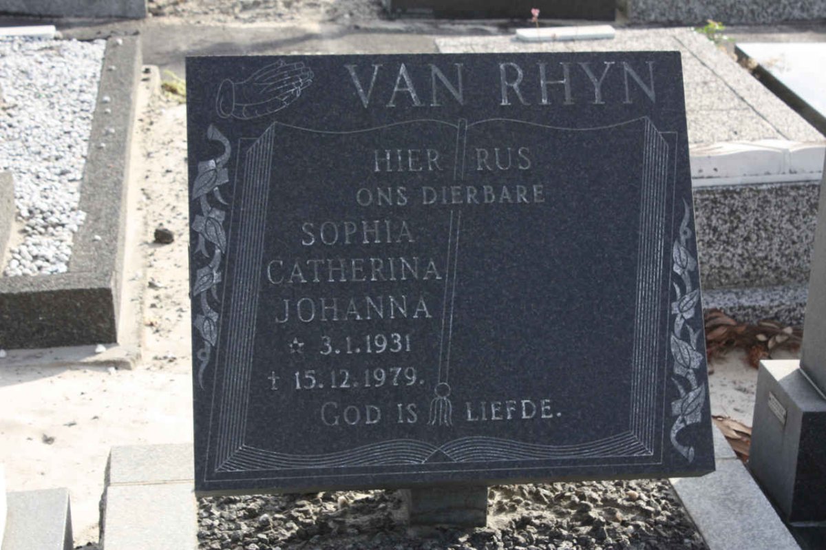 RHYN Sophia Catherina Johanna, van 1931-1979