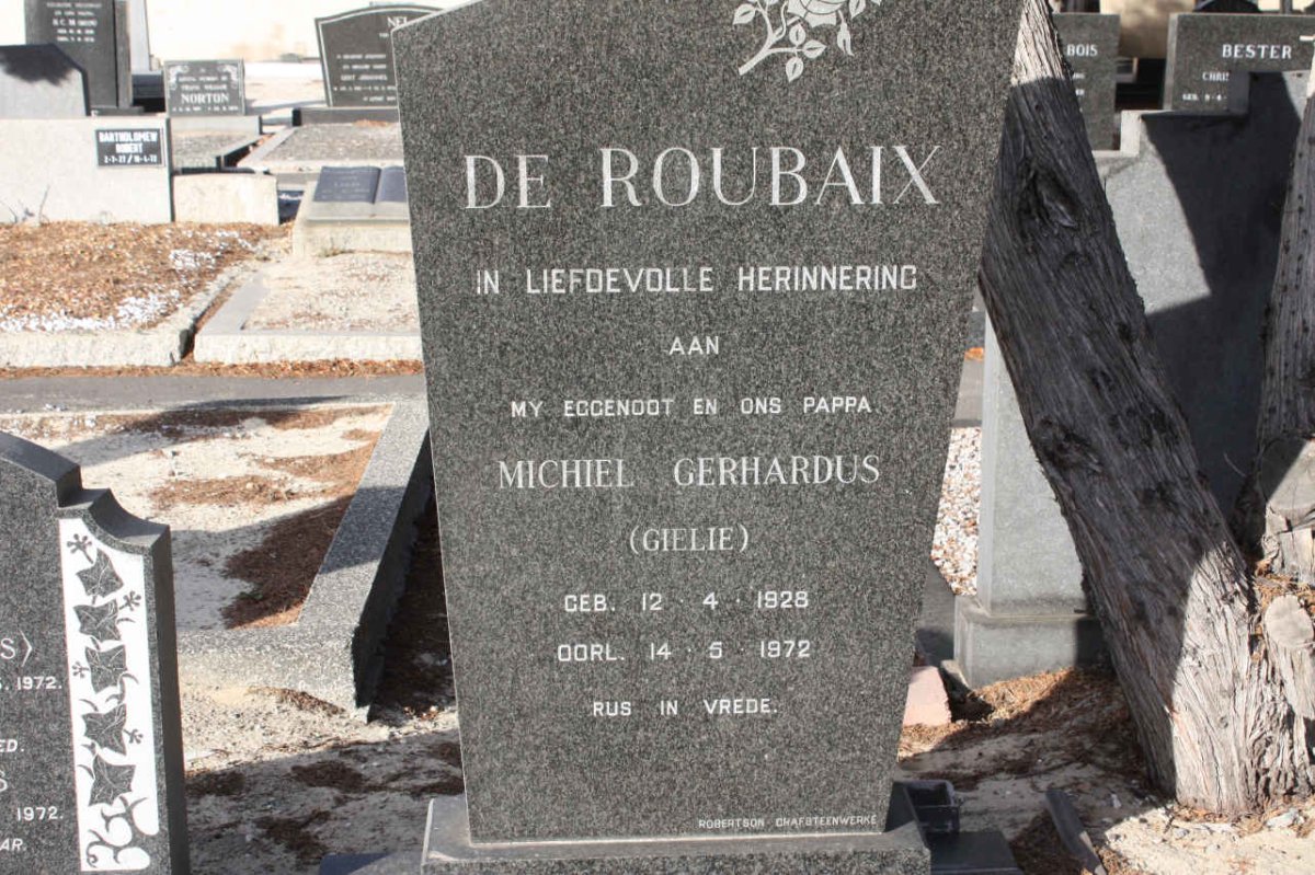ROUBAIX Michiel Gerhardus, de 1928-1972