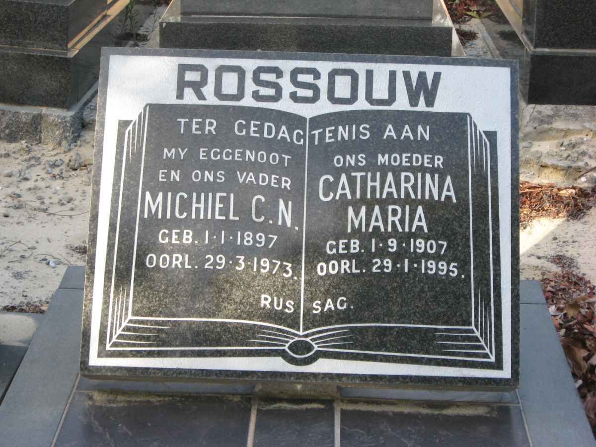 ROSSOUW Michiel C.N. 1897-1973 &amp; Catharina Maria 1907-1995