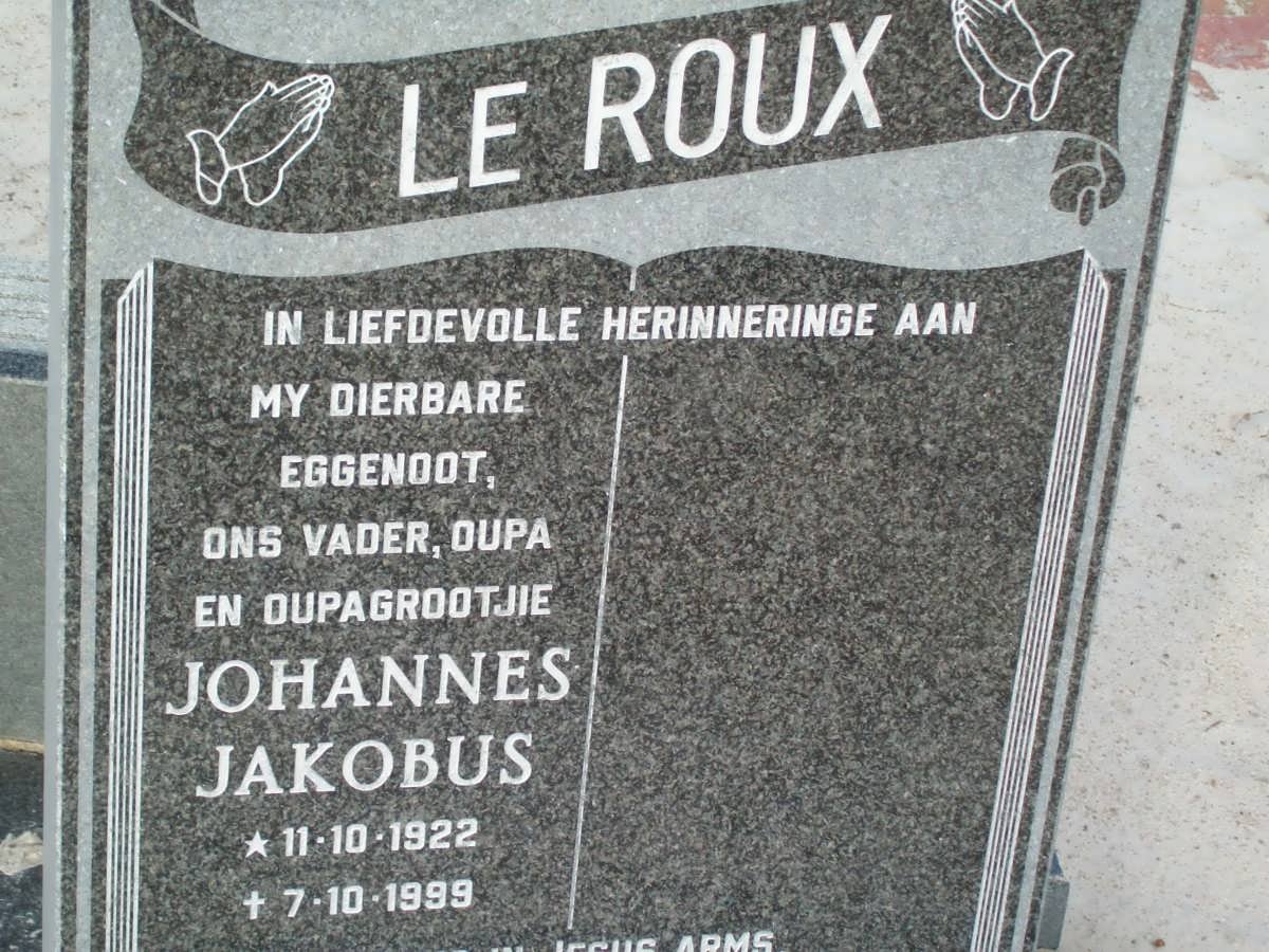 ROUX Johannes Jakobus, le 1922-1999