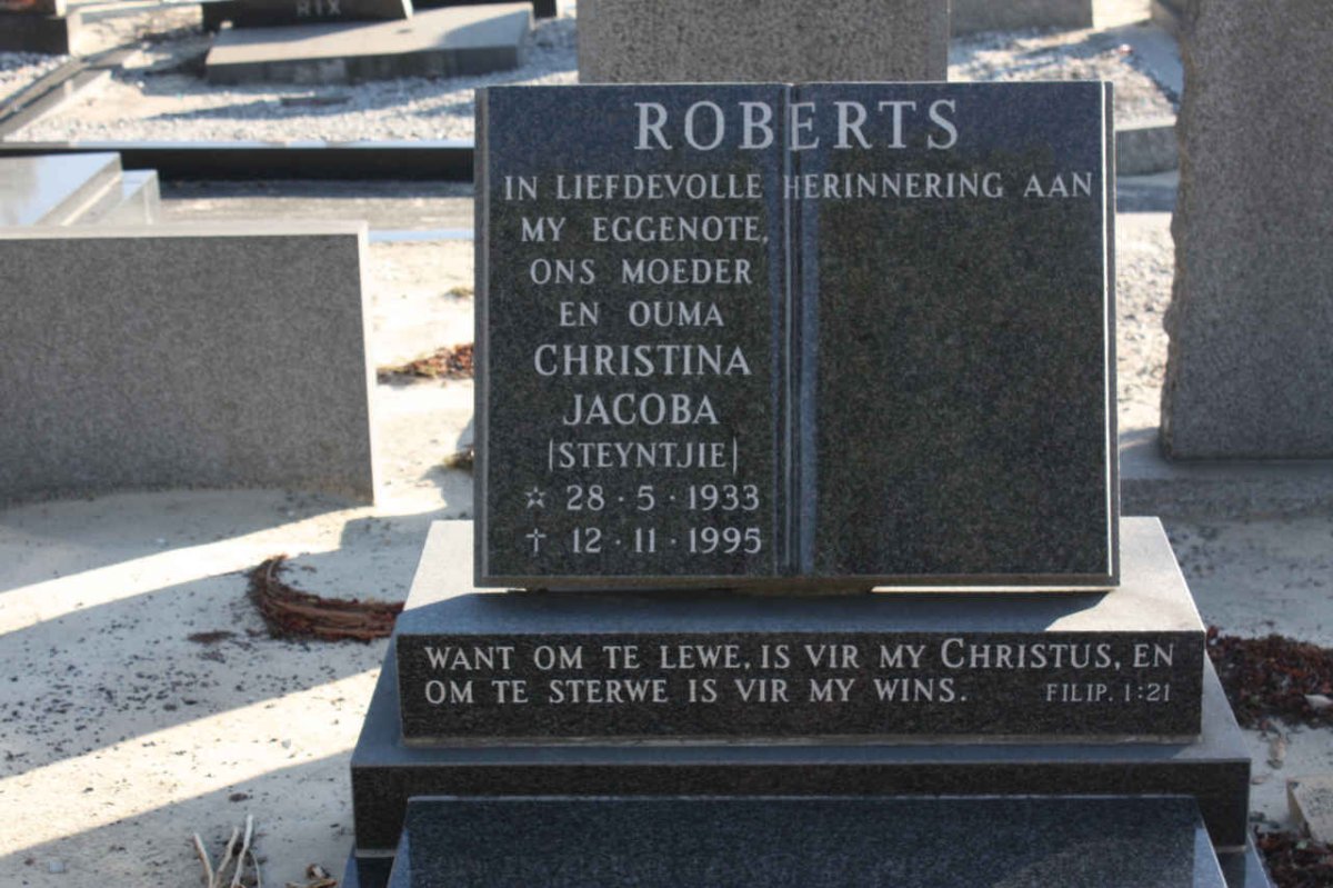 ROBERTS Christina Jacoba 1933-1995