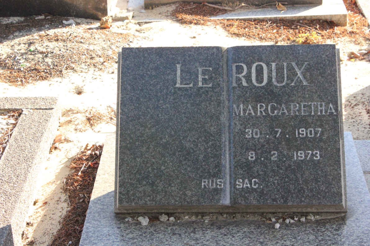ROUX Margaretha, le 1907-1973