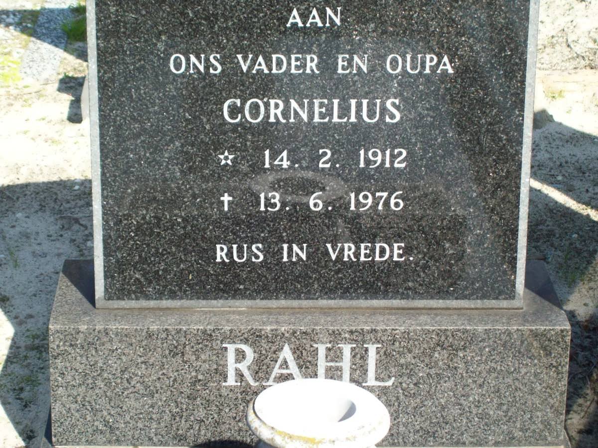 RAHL Cornelius 1912-1976