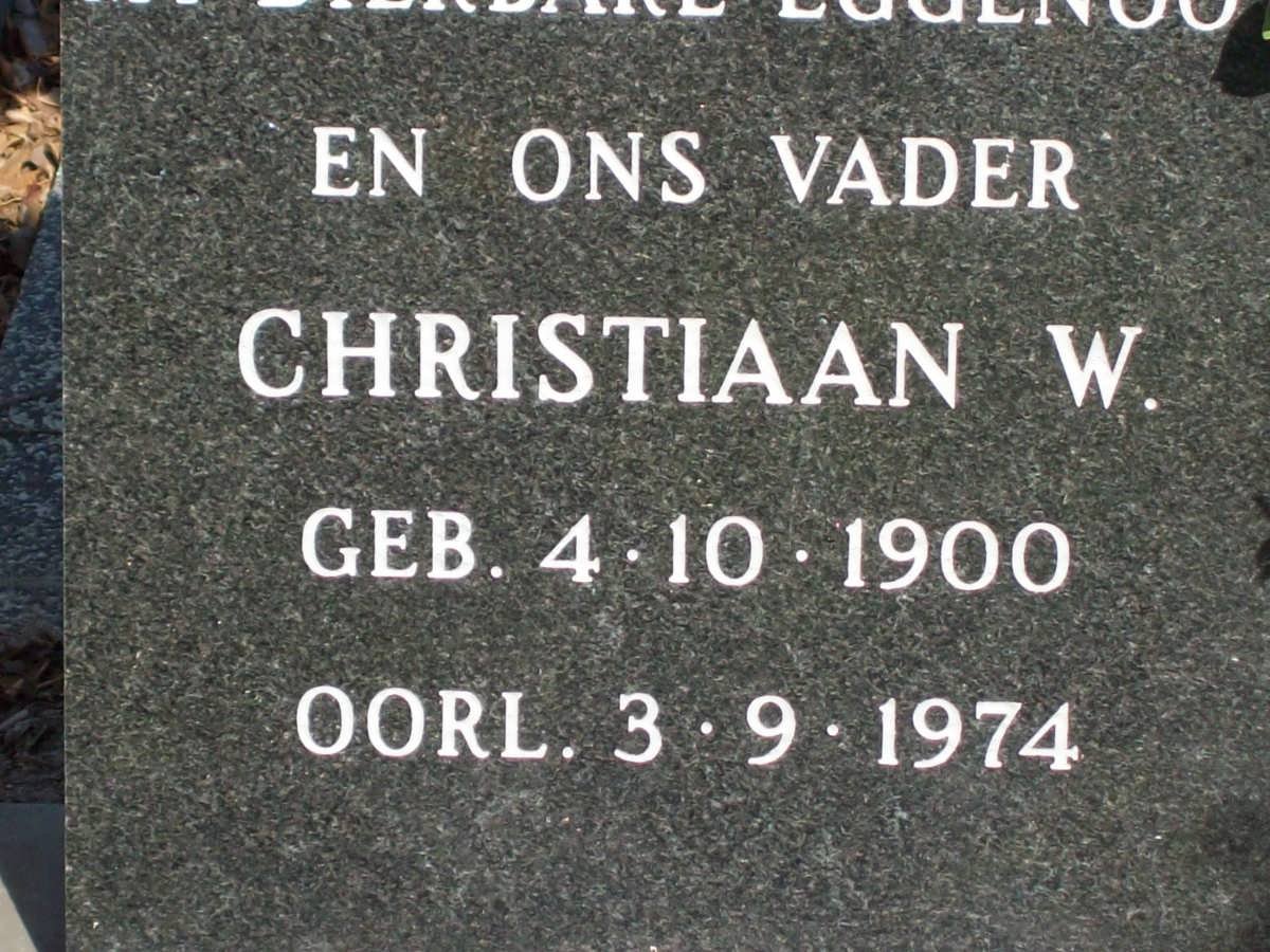 ROUX Christiaan W., le 1900-1974