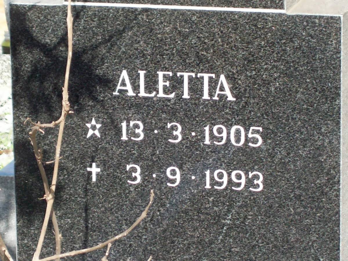 ROUX  Aletta, le 1905-1993