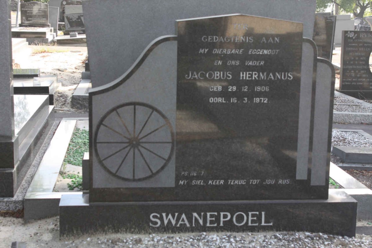 SWANEPOEL Jacobus Hermanus 1906-1972