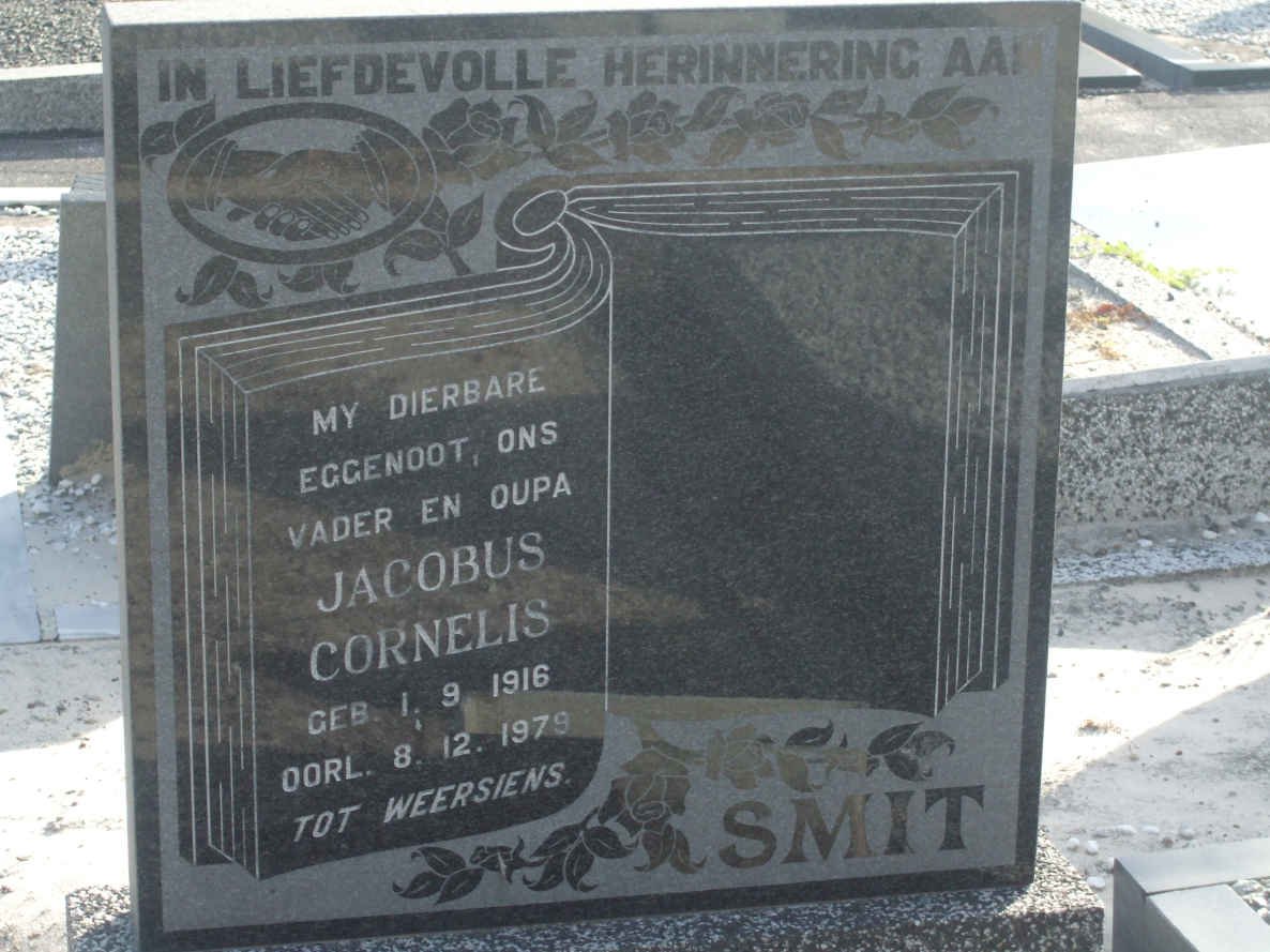 SMIT Jacobus Cornelius 1916-1979