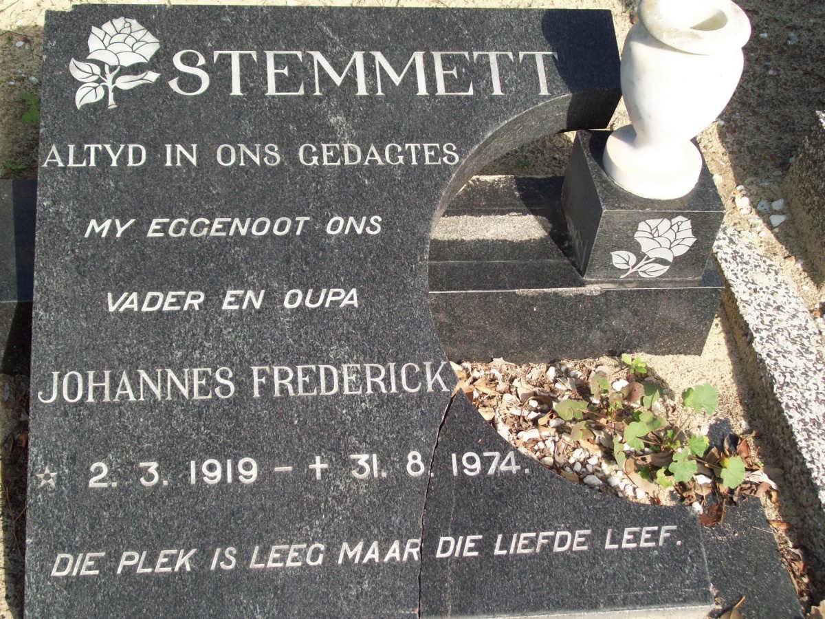 STEMMET Johannes Frederick 1919-1974