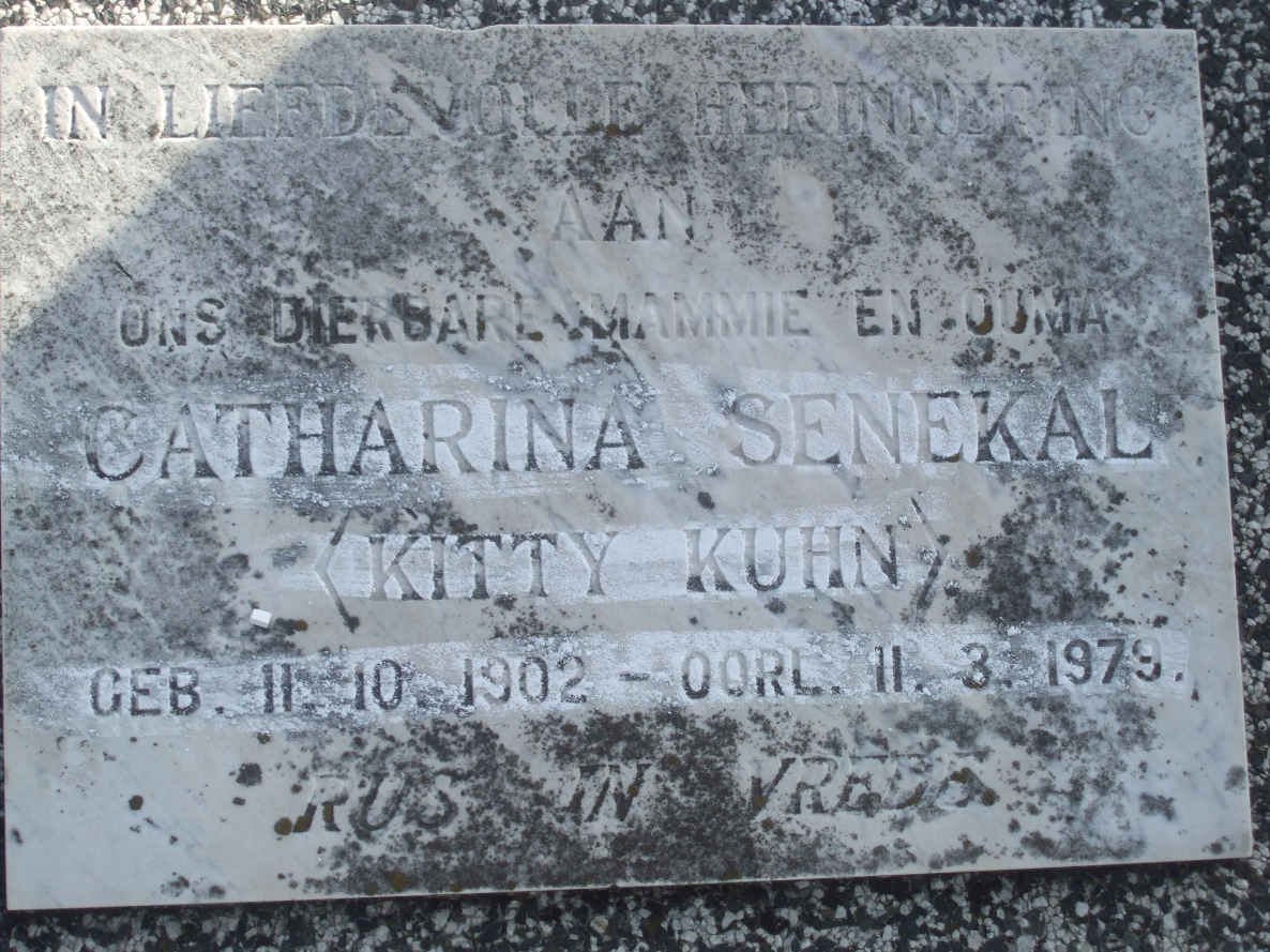 SENEKAL Catharina 1902-1979