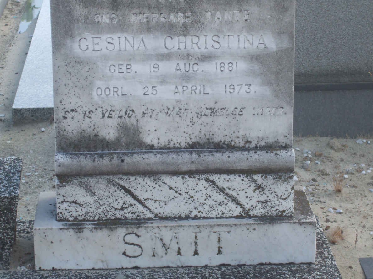 SMIT Gesina Christina 1881-1973