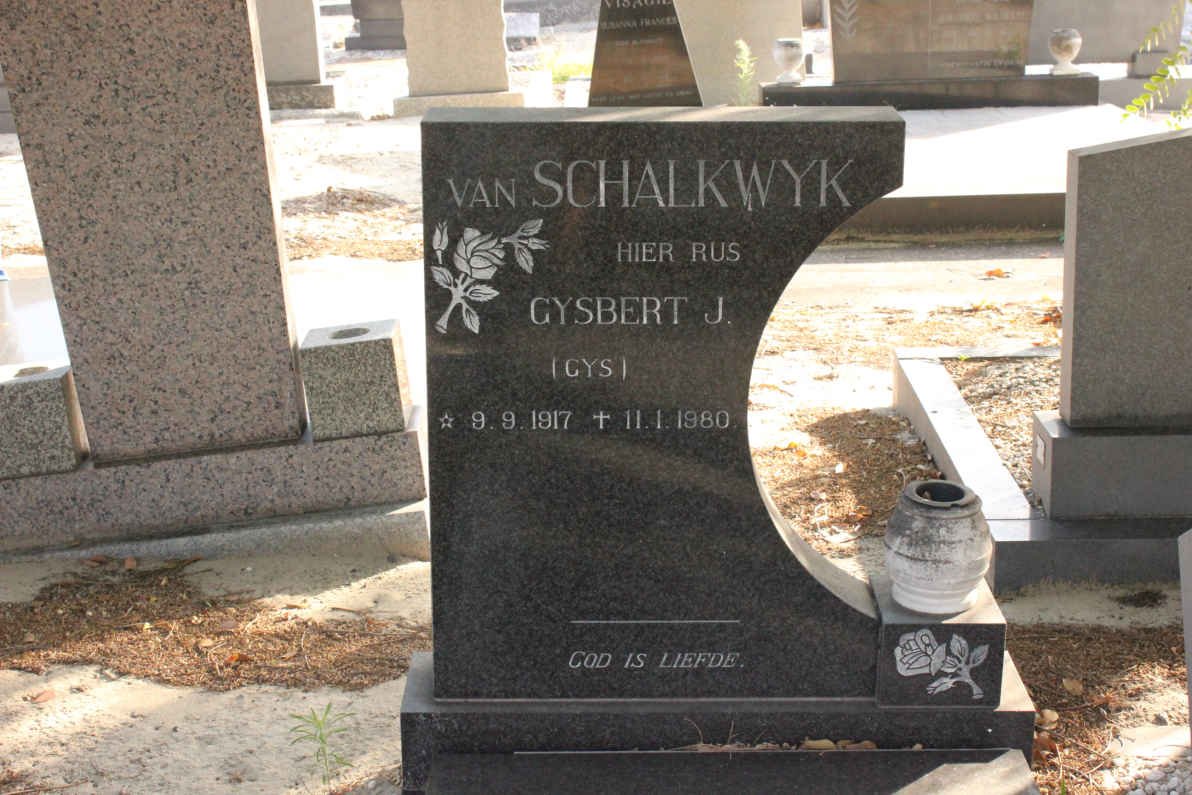 SCHALKWYK Gybert J., van 1917-1980