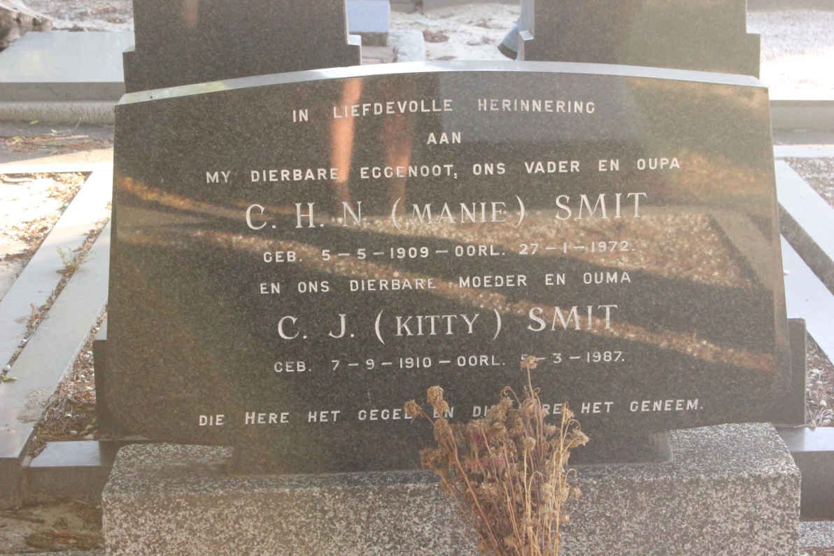 SMIT C.H.N. 1909-1972 &amp; C.J. 1910-1987