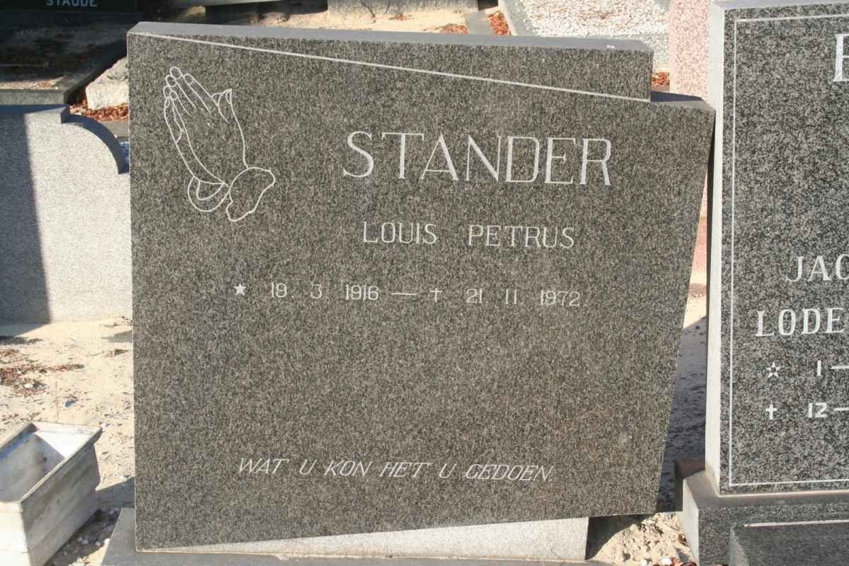 STANDER Louis Petrus 1916-1972