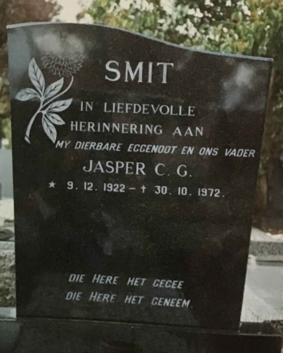 SMIT Jasper C.G. 1922-1972