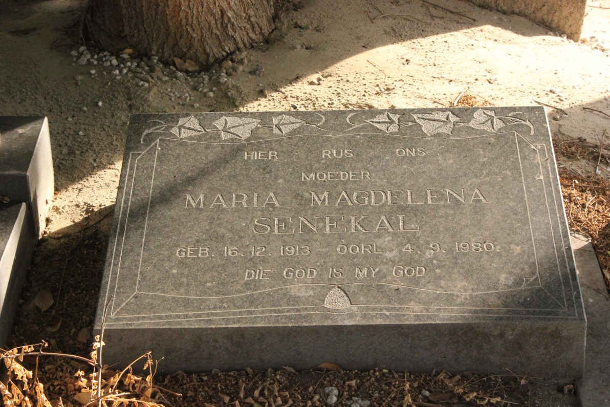 SENEKAL Maria Magdalena 1913-1980