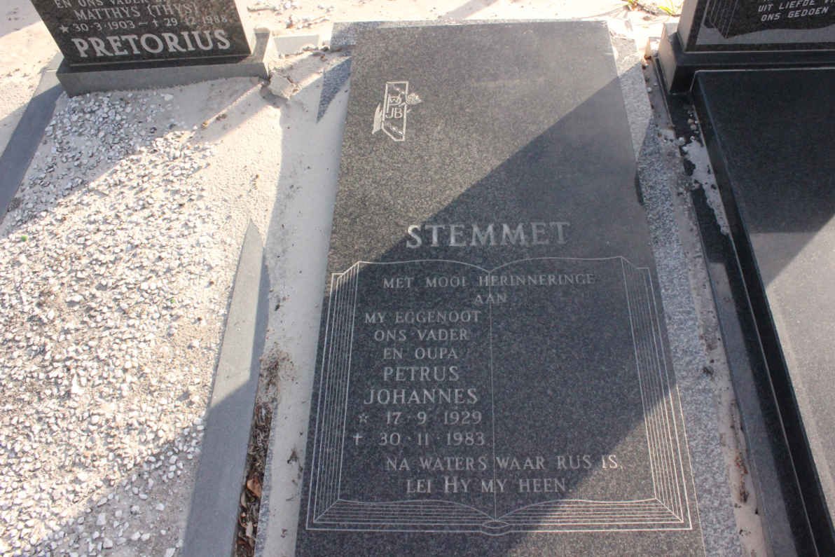 STEMMET Petrus Johannes 1929-1983
