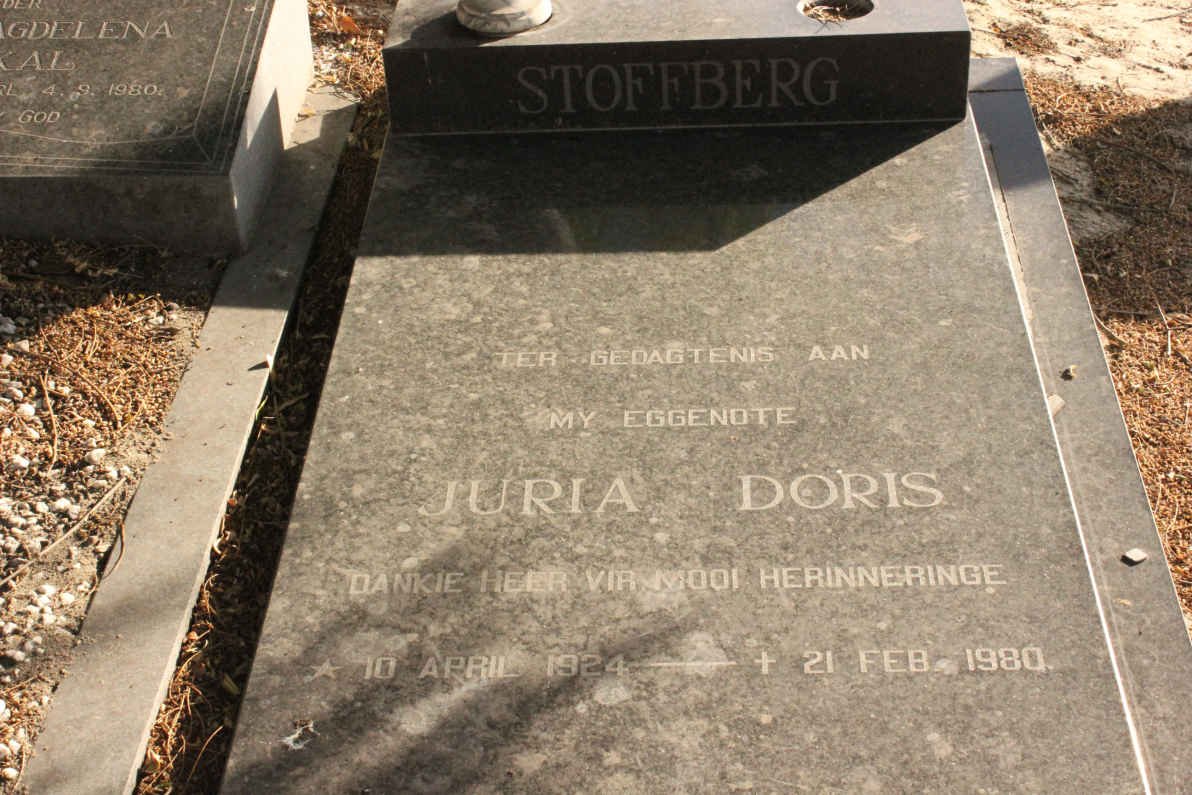 STOFFBERG Juria Doris 1924-1980