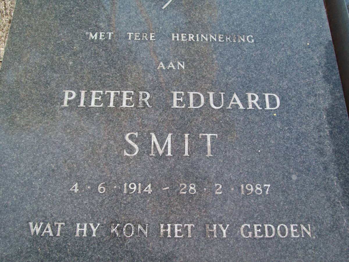 SMIT Pieter Eduard 1914-1987