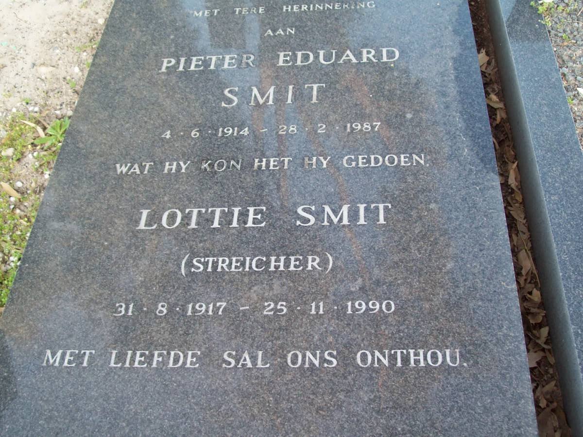 SMIT Pieter Eduard 1914-1987 &amp; Lottie STREICHER 1917-1990