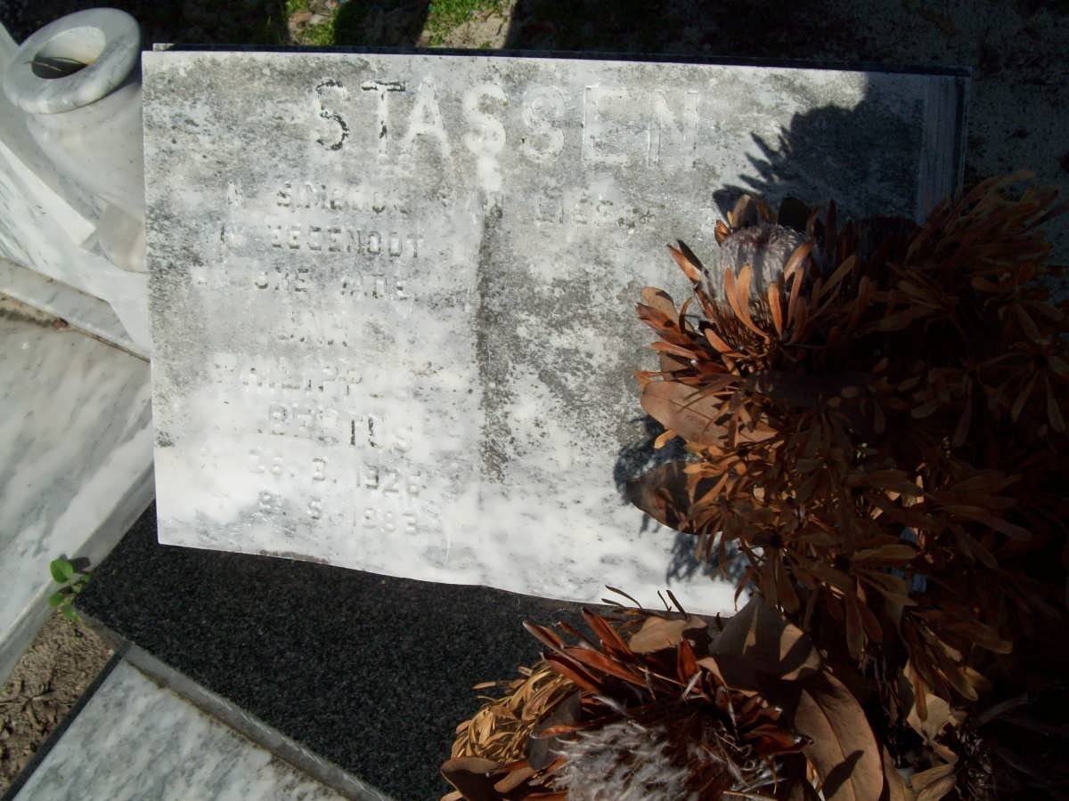 STASSEN Jan Phillipus Albertus 1926-1983