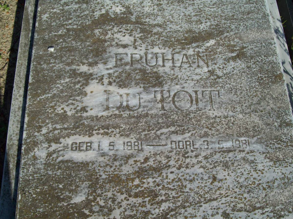 TOIT Fruhan, du 1981-1981