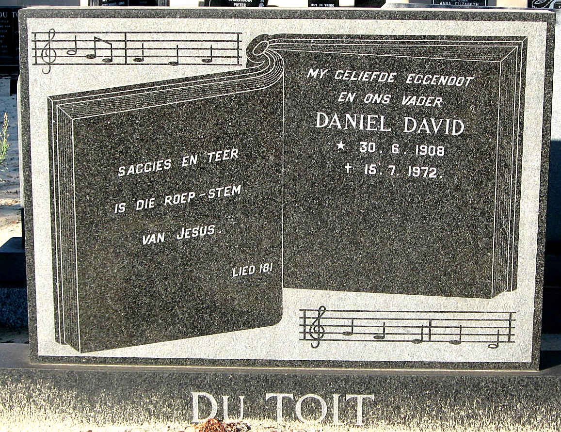 TOIT Daniel David, du 1908-1972