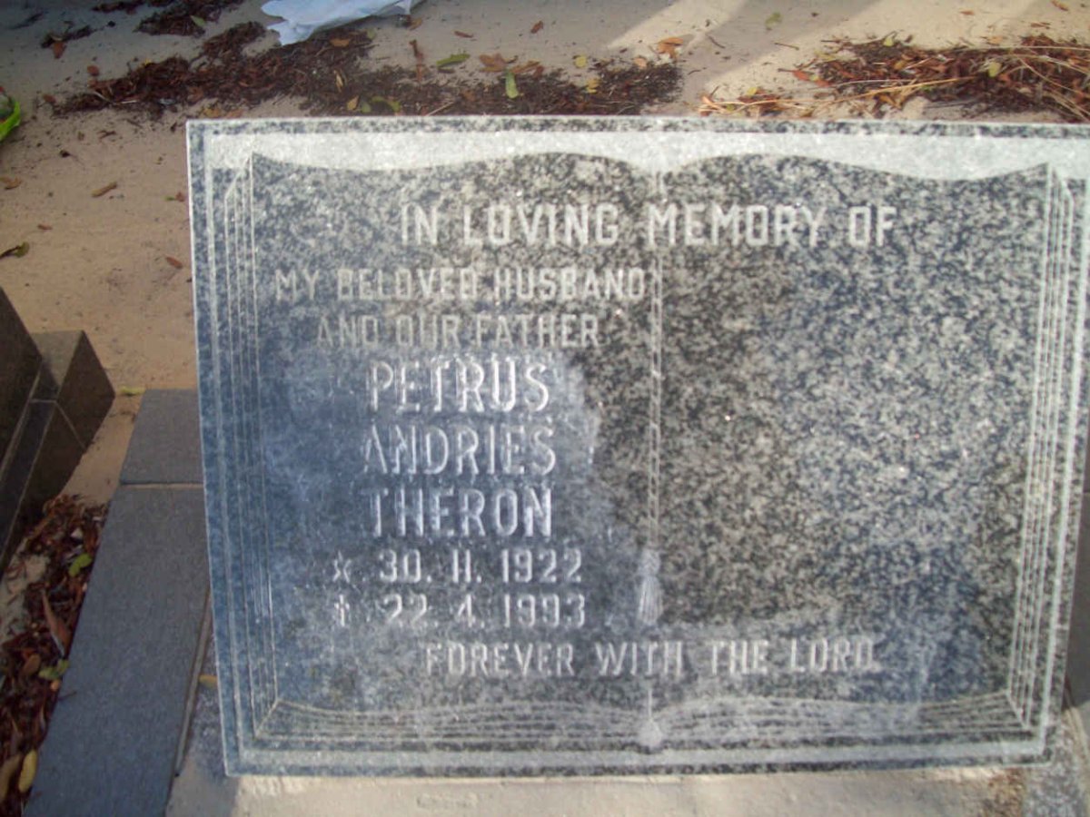 THERON Petrus Andries 1922-1993