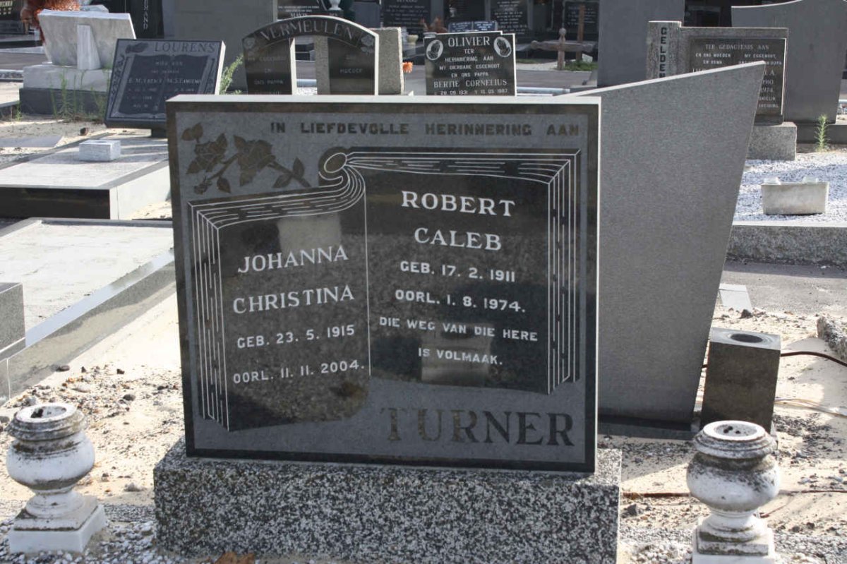 TURNER Robert Caleb 1911-1974 &amp; Johanna Christina 1915-2004