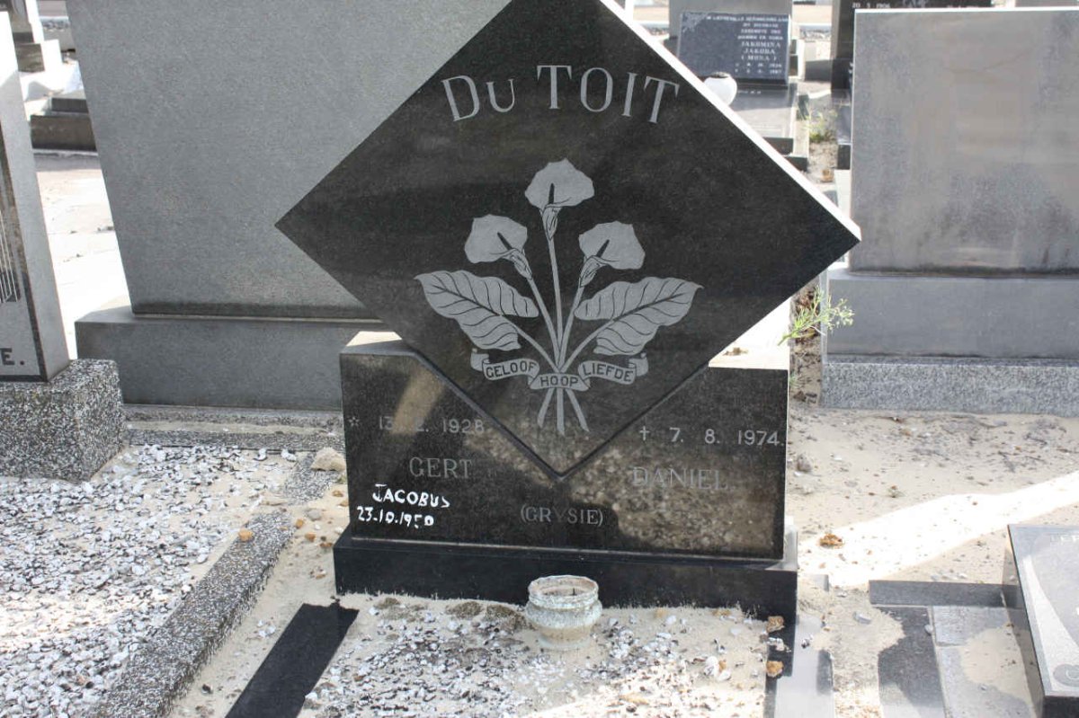 TOIT Gert Daniel, du 1928-1974 :: DU TOIT Jacobus 195?