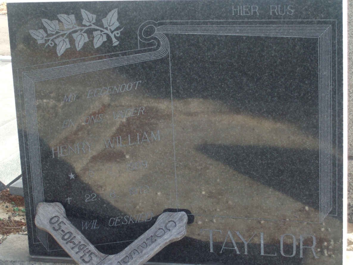 TAYLOR Henry William 1909-19?2