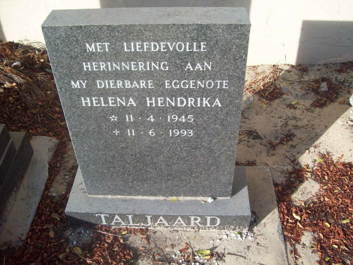TALJAARD Helena Hendrika 1945-1993