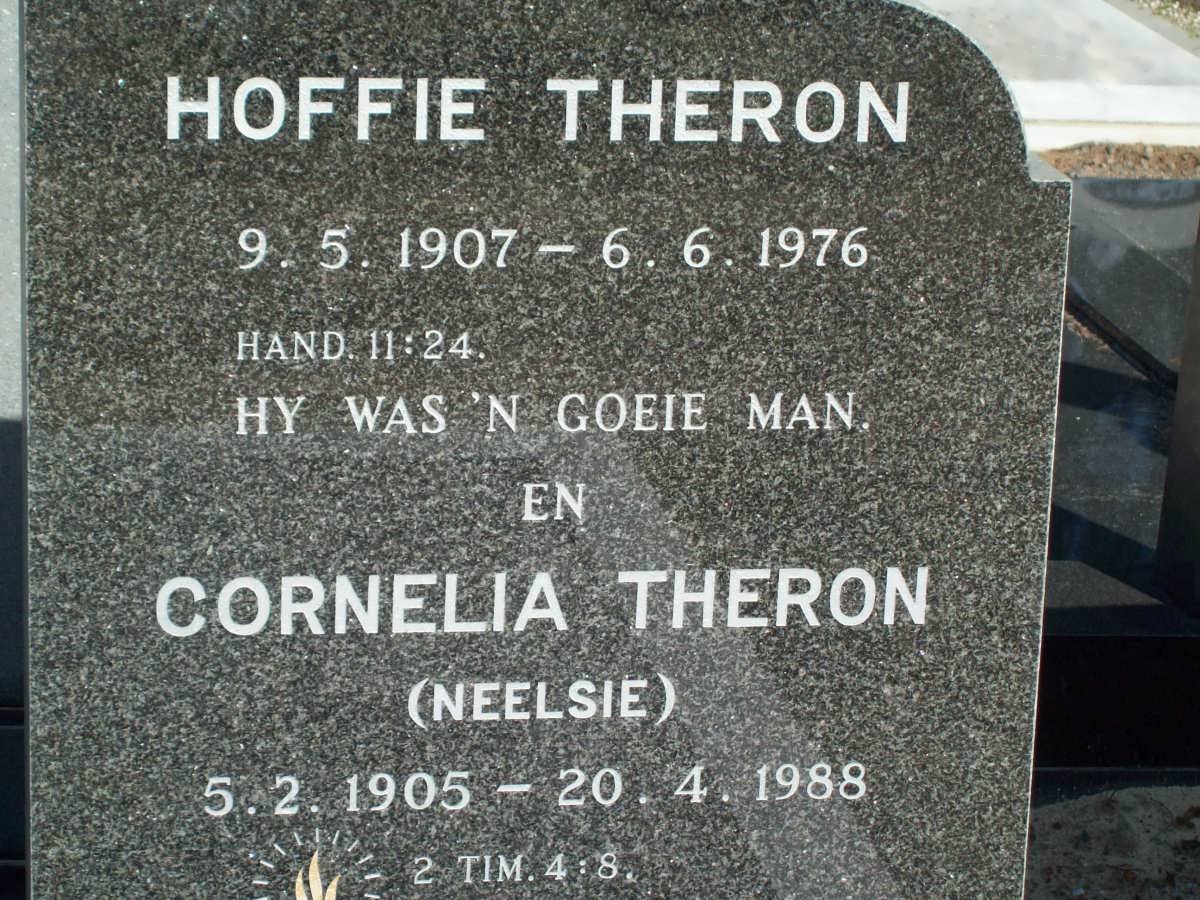 THERON Hoffie 1907-1976 &amp; Cornelia 1905-1988