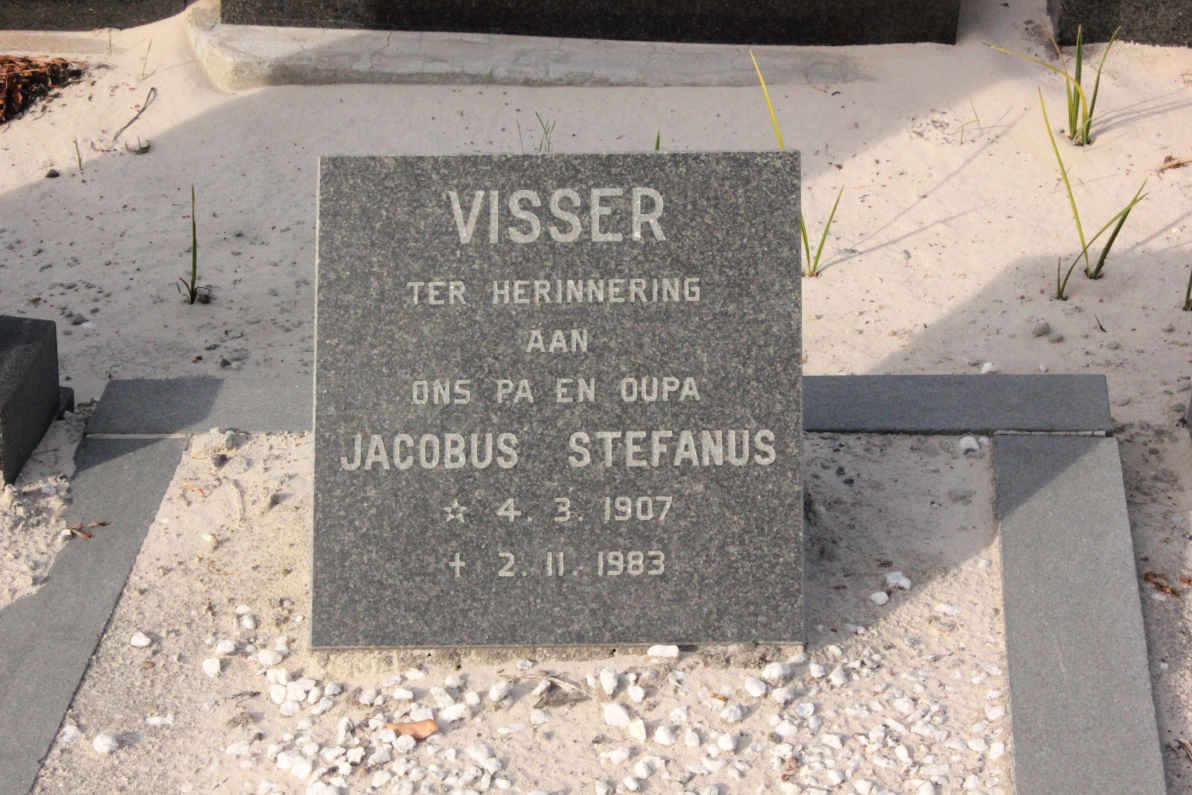 VISSER Jacobus Stefanus 1907-1983