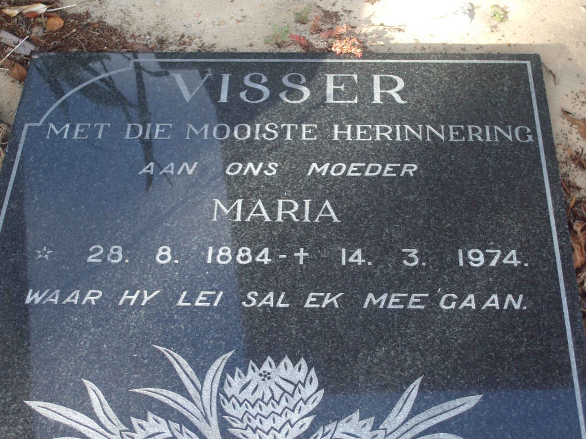 VISSER Maria 1884-1974