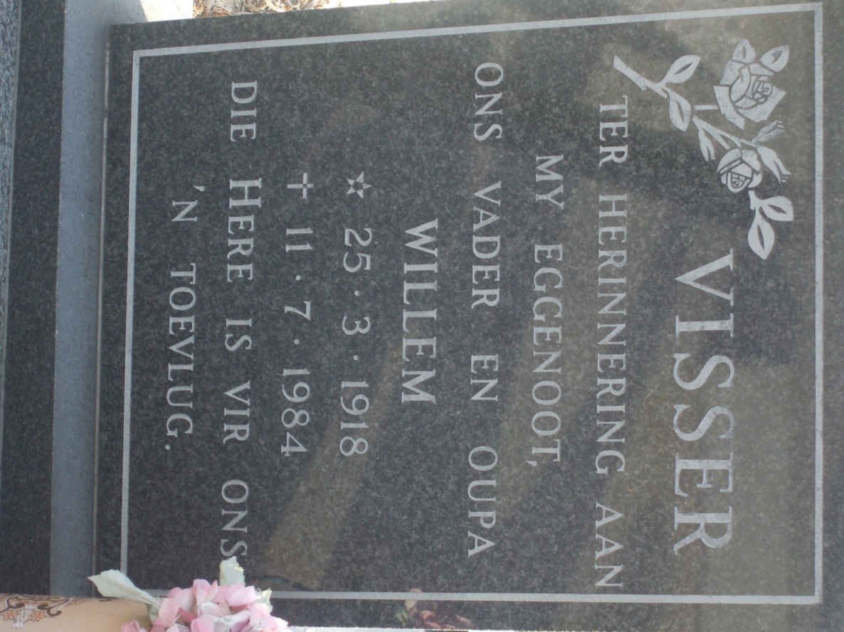 VISSER Willem 1918-1984 &amp; Bertha 1915-1999