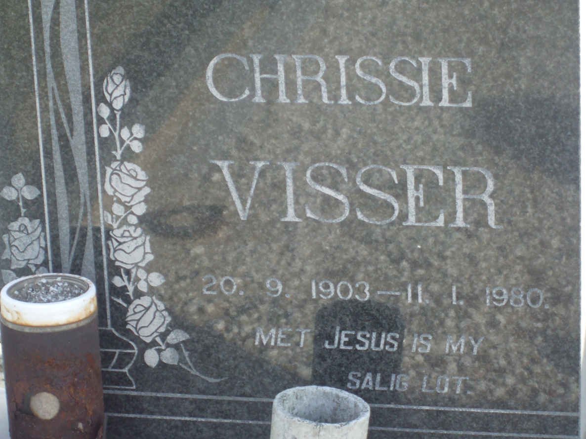 VISSER Chrissie 1903-1980
