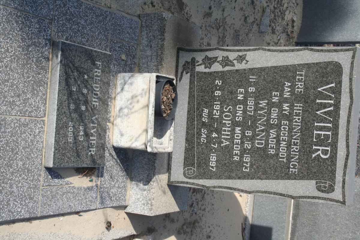 VIVIER Wynand 1907-1973 &amp; Sophia 1921-1997 :: VIVIER Freddie 1943-2003