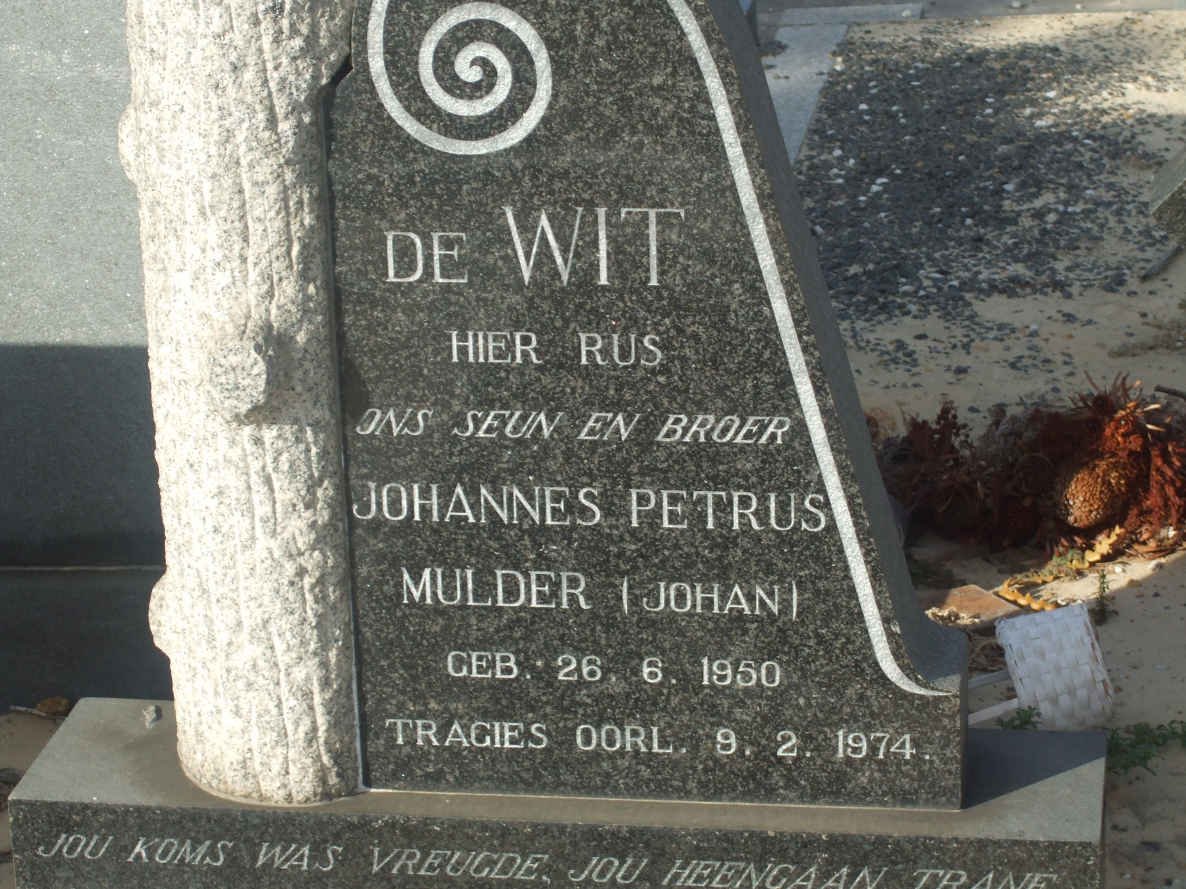 WIT Johannes Petrus Mulder, de 1950-1974