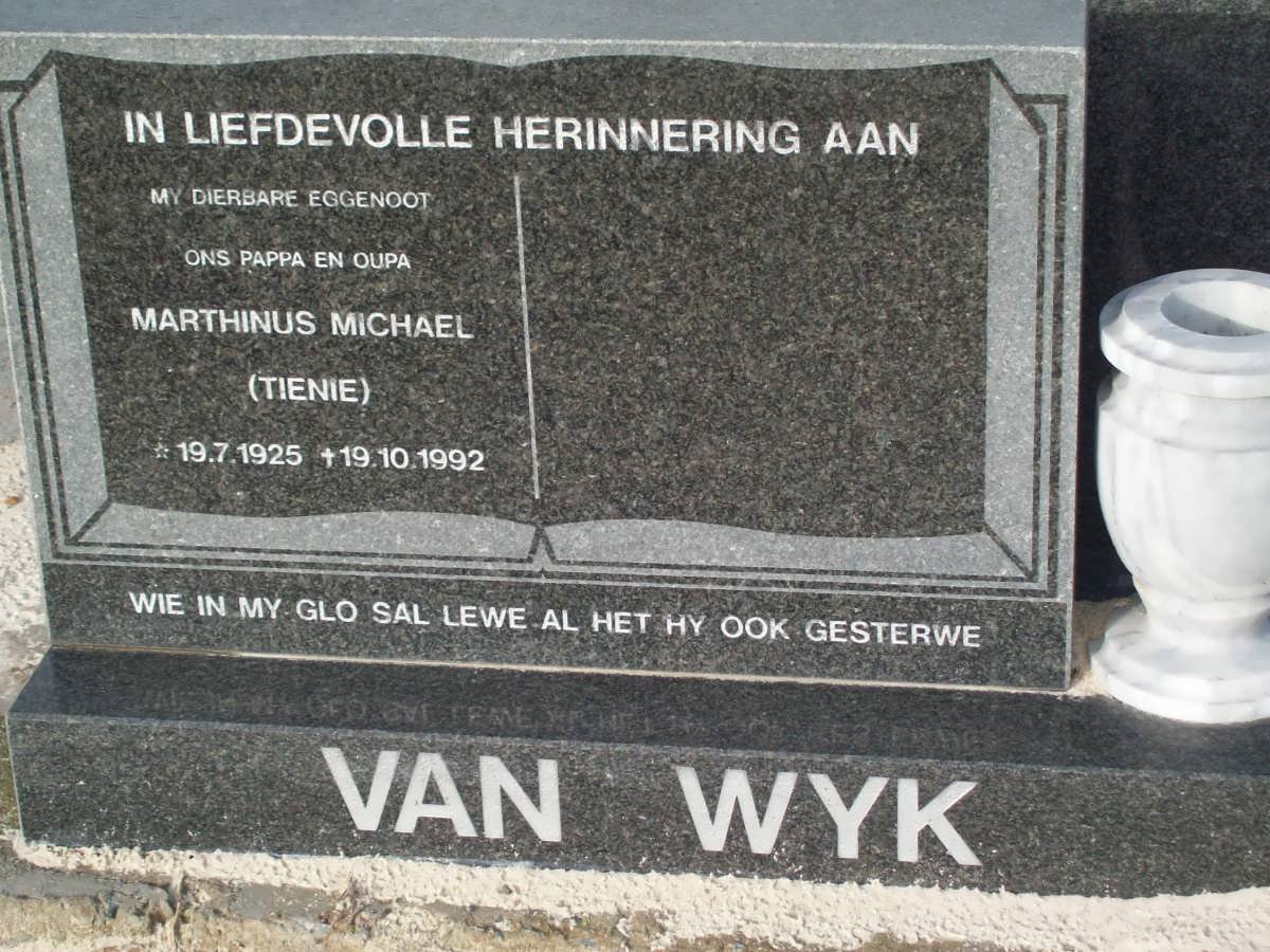 WYK Marthinus Michael, van 1925-1992