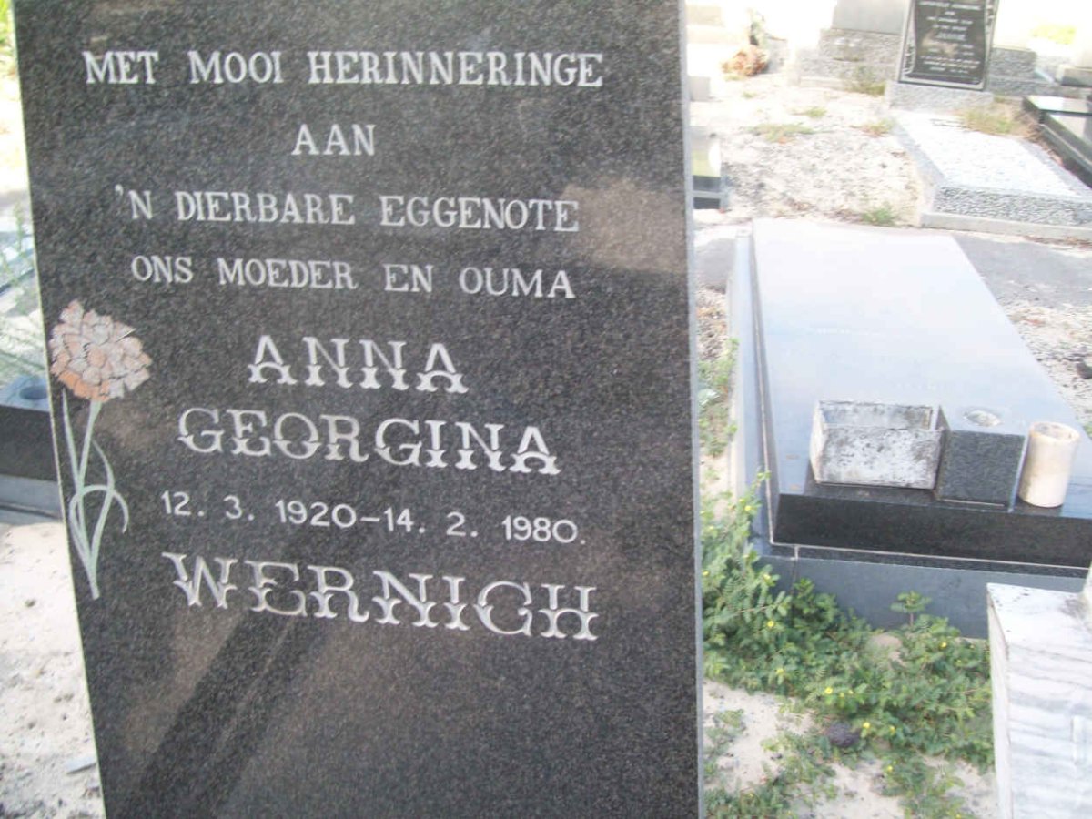 WERNICH Anna Georgina 1920-1980